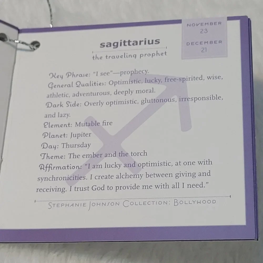 Stephanie Johnson Sagittarius Zodiac Sign Cosmetic Bag Travel Clutch New OOS - Picture 10 of 10